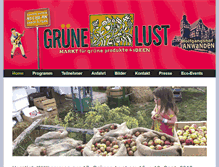 Tablet Screenshot of gruenelust.de